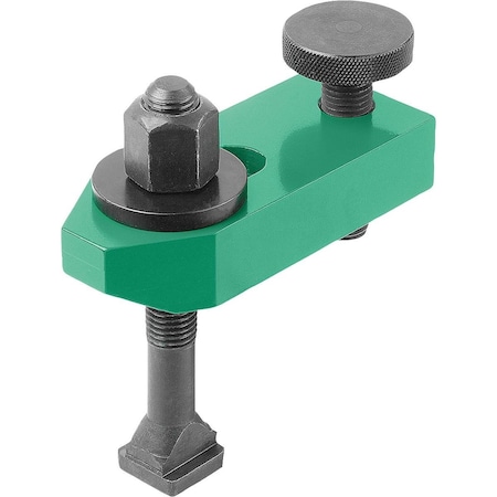 Kipp Clamp Strap Adjustable With Screw M16X125, D1=M16, G=18, L=125, B=50, Carbon Steel K0003.1618